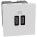 BTICINO Oplader USB type C, JW4294C, 45W, Quick Charge, Power Delivery