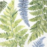 Ihr Feest servetten Botanisch thema - 20x - Groen - 3-laags - bladeren - 33 x 33 cm