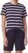 Ammann Dames pyjama Mix & Match Korte mouw Gestreept Vrouwen 100% Katoen Night Sky