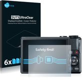 Savvies Screenprotector voor Canon PowerShot S110 - Folie Beschermfolie transparant 6 Stuks