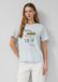 s.Oliver - Dames T-shirt met print op voorzijde - Lichtblauw - Maat 36