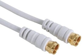 HQ Products - F-Connector Kabel - wit - 5 meter