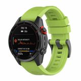 By Qubix - Geschikt voor Garmin bandje - 20mm Quickfit - Siliconen sportbandje - Groen - Geschikt voor Garmin Fenix 8 - 43mm