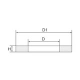Riegler Platte afdichting van koper, G 1/2 of M20x1,5, EN 837, hardheid 40-60 HB