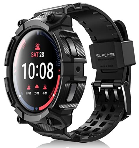 Supcase Unicorn Beetle Pro Armband Beschermhoes voor Galaxy Watch 5 [45 mm] 2022 (Zwart)