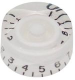 Boston KW-114 transparante witte speedknop voor inch type potas