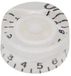 Boston KW-114 transparante witte speedknop voor inch type potas