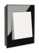 OPUS® 55 Fusion glazen afdekframe uitvoering 1-voudig, basisframe poolwit, kleur zwart