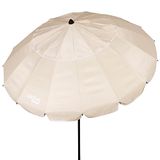 AKTIVE Parasol de plage anti-vent pliable et inclinable Ø240 cm, avec protection UV 50, paravent plage, grands parasols parasols parasols + sac de transport et protection