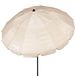 AKTIVE Parasol de plage anti-vent pliable et inclinable Ø240 cm, avec protection UV 50, paravent plage, grands parasols parasols parasols + sac de transport et protection