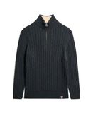 Superdry - Gebreide rugbytrui met halve rits - Dames - Sweaters