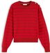 Tommy Hilfiger Pull en tricot pour femme Rouge/Cranberry Coton M