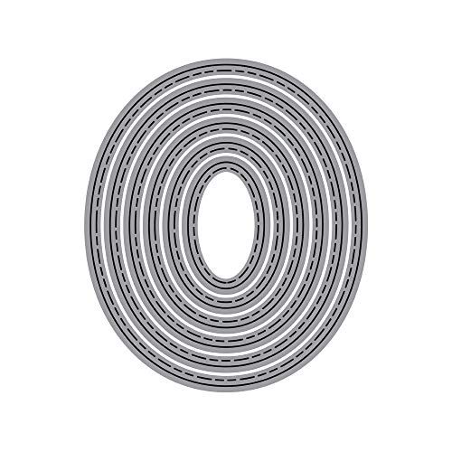 INNSPIRO Misskuty stansvormen, 6 stuks, ovaal, 6,2 x 7,3 cm.