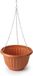 PLASTICFORTE Plantenpot - hangend - kunststof - terracotta - D25 x H15 cm