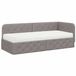 vidaXL Hoek Bed Frame Taupe Stof 80 x 200 cm