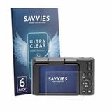Savvies - Screenprotector voor Kodak Pixpro C1 - Folie Beschermfolie transparant 6 Stuks