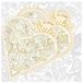 Carte de mariage Kwadraat Hart avec enveloppe et carte assortie