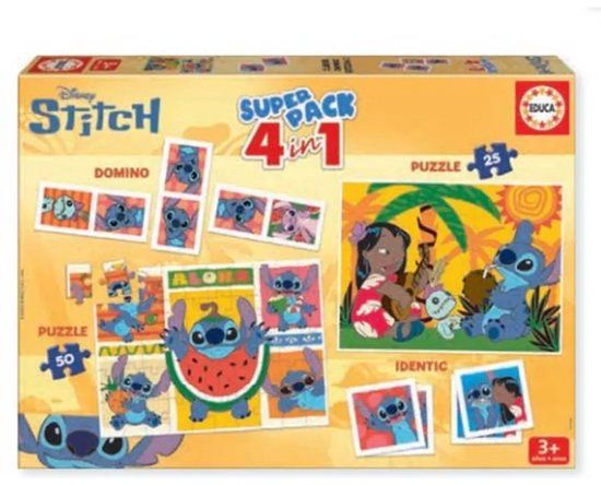 Educa Super Pack Stitch - Spelset - Domino en Puzzels
