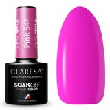Claresa Vernis à ongles UV LED Collection Hybrid Manucure Soak Off Nail Polish Couleur Rose N° 547 5 ml