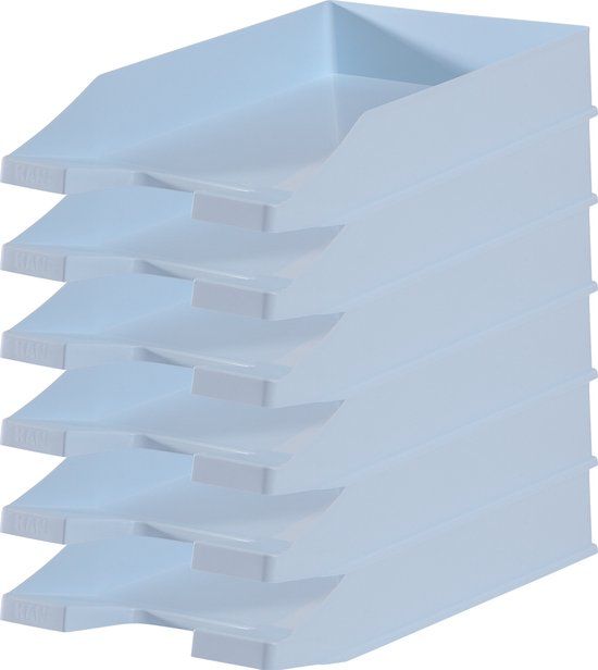 HAN Brievenbak - A4 - Plastic - Pastel Blauw - 6 Stuks