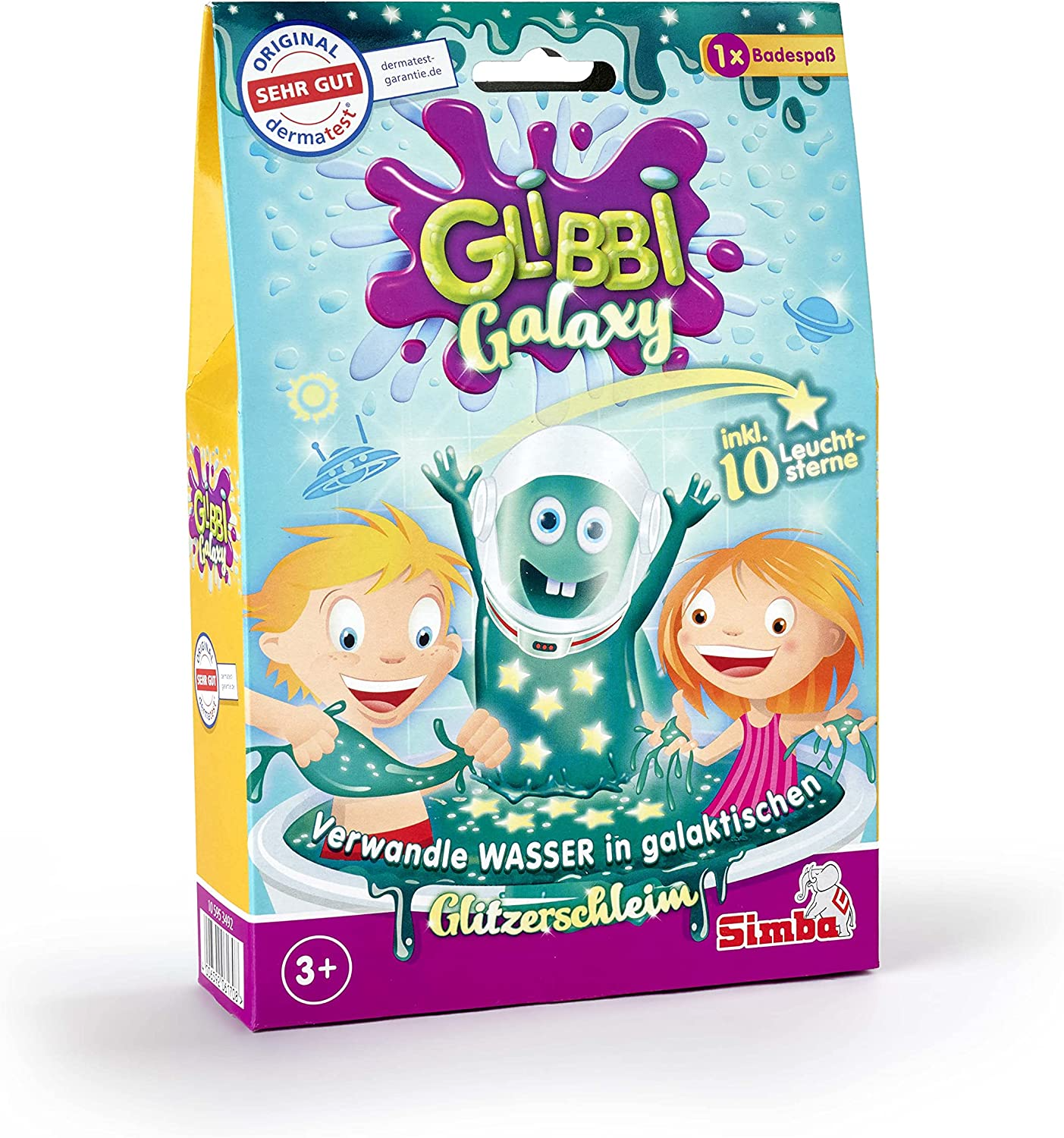 Simba Glibbi Galaxy - Badspeelgoed - Groen - Unisex - Vanaf 3 jaar