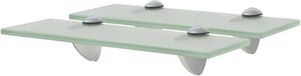 vidaXL zwevende schappen 2 stuks 30x20 cm 8 mm glas