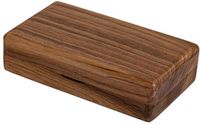 Merkloos / Sans marque Detailkampioen Sieradendoos - Kleine sieradendoos - Houten reissieradendoos - Vintage fluwelen damesopslag - Cadeau-idee - Bruin