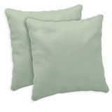 Giovanni Dolcinotti Atlanta Set van 2 decoratieve kussenhoezen voor bank, 40 x 40 cm, 100% katoen, hoezen met ritssluiting, bamboe