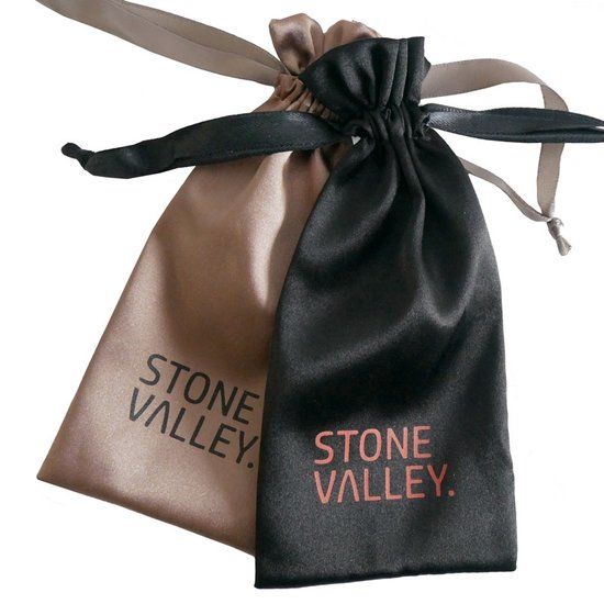 Stone Valley Brillenhoes Satijn - Zwart & Bruin