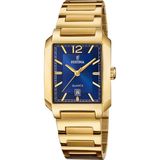 Festina F20680/3 Dames Polshorloge Blauw/Goudkleurig Staal