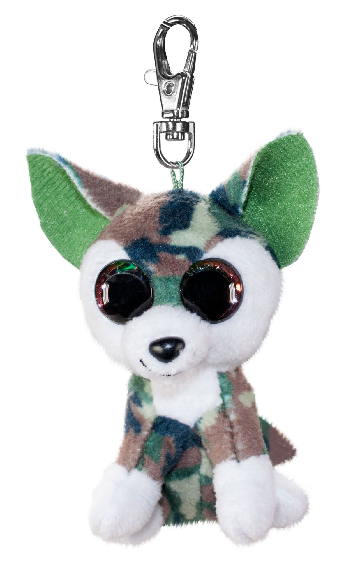 Lumo Stars Wolf Woody met clip Mini 8.5cm - Knuffel - 3+ jaar