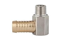 RIEGLER 108003-290.920 haakse schroefdraadtuit 90°, R 1/8 AG, slangaansluiting 9 mm, 1 stuk