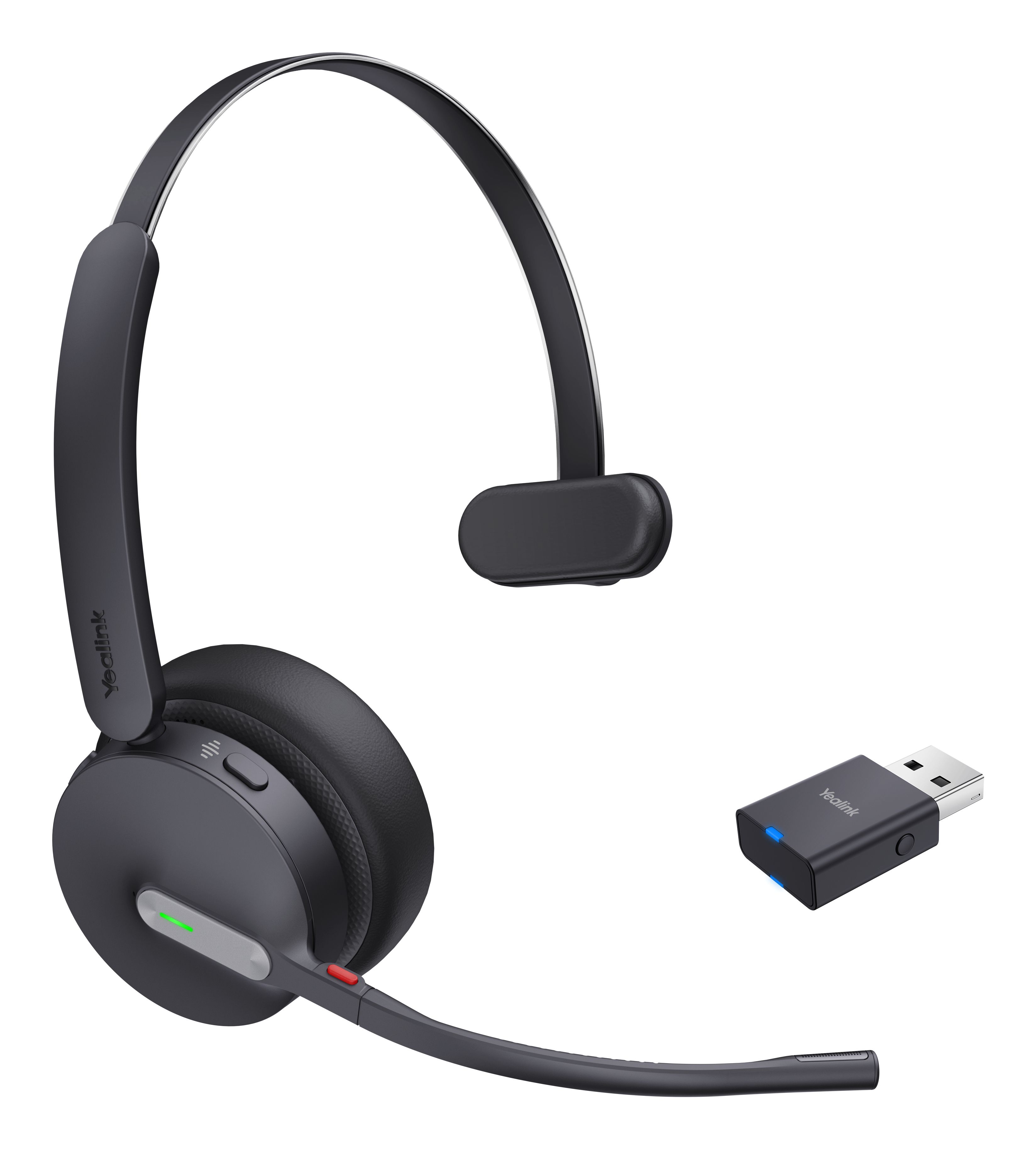 Yealink WH64 Hybrid Mono UC Headset - Bluetooth - Zwart