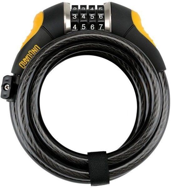 Onguard Kabelslot Dobermann Combo 185 Cm X 15 Mm Zwart