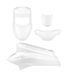 TNT Verkledingset/Paneelkit Booster BWs Wit