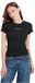 Guess Jeans Gj Sl Cn Embro Slim Rib T-shirt Korte Mouwen Zwart XS Vrouw