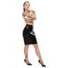 LATEX - jupe midi en latex (noir) - M