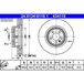 ATE Lot De 2 Disques De Frein 24.0134-0118.1 Land Rover Lr081594