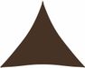 vidaXL Parasol triangulaire 6x6x6 m Tissu Oxford Marron
