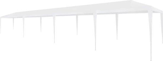 vidaXL Partytent - 3x12 m - PE - wit - groen