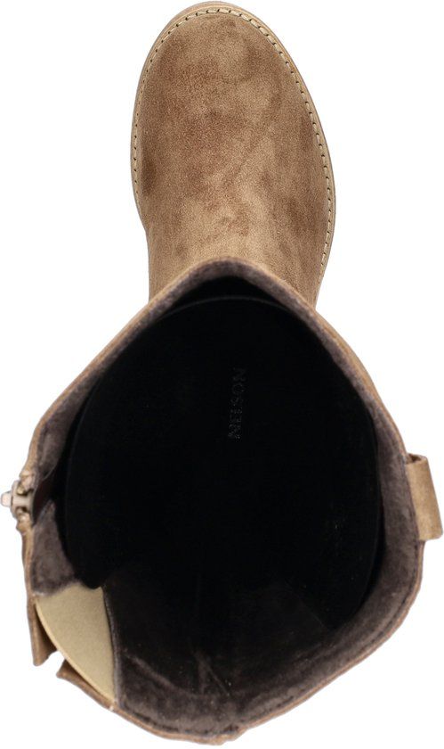 Nelson dames hoge laars - Taupe - Maat 38