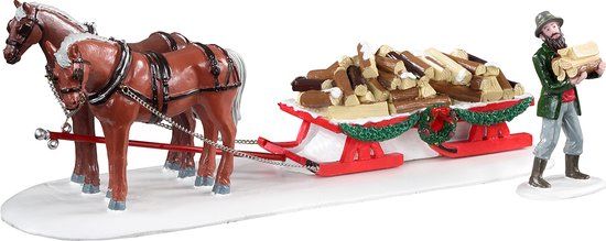 Lemax Firewood Delivery, Set Of 2