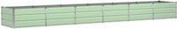 vidaXL Plantenbak Groen Staal 480 x 80 x 45 cm