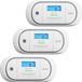 X-Sense XC01 Koolmonoxidemelder 3-pack | 10 jaar batterij & sensor | LCD display