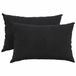 vidaXL - Zitkussens - 2 stuks - Zwart - 60 x 40 cm - Corduroy stof