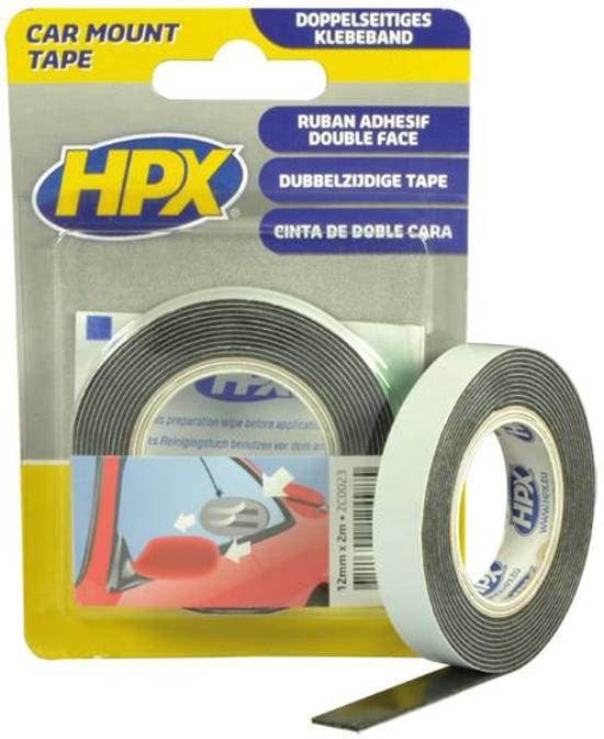 HPX Dubbelzijdig foamtape zwart - 8711347600007