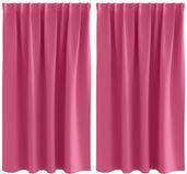 vidaXL Blackout Gordijnen met Ringen 2 st Felroze 140 x 140 cm