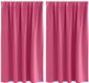 vidaXL Blackout Gordijnen met Ringen 2 st Felroze 140 x 140 cm