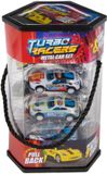 Turbo Racers Metalen Pull Back Auto's - 9 stuks