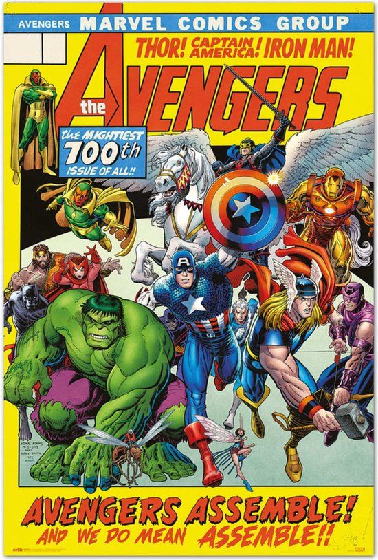 Officiële Your Decoration B.V. Avengers 100th Issue Poster 61x91.5cm